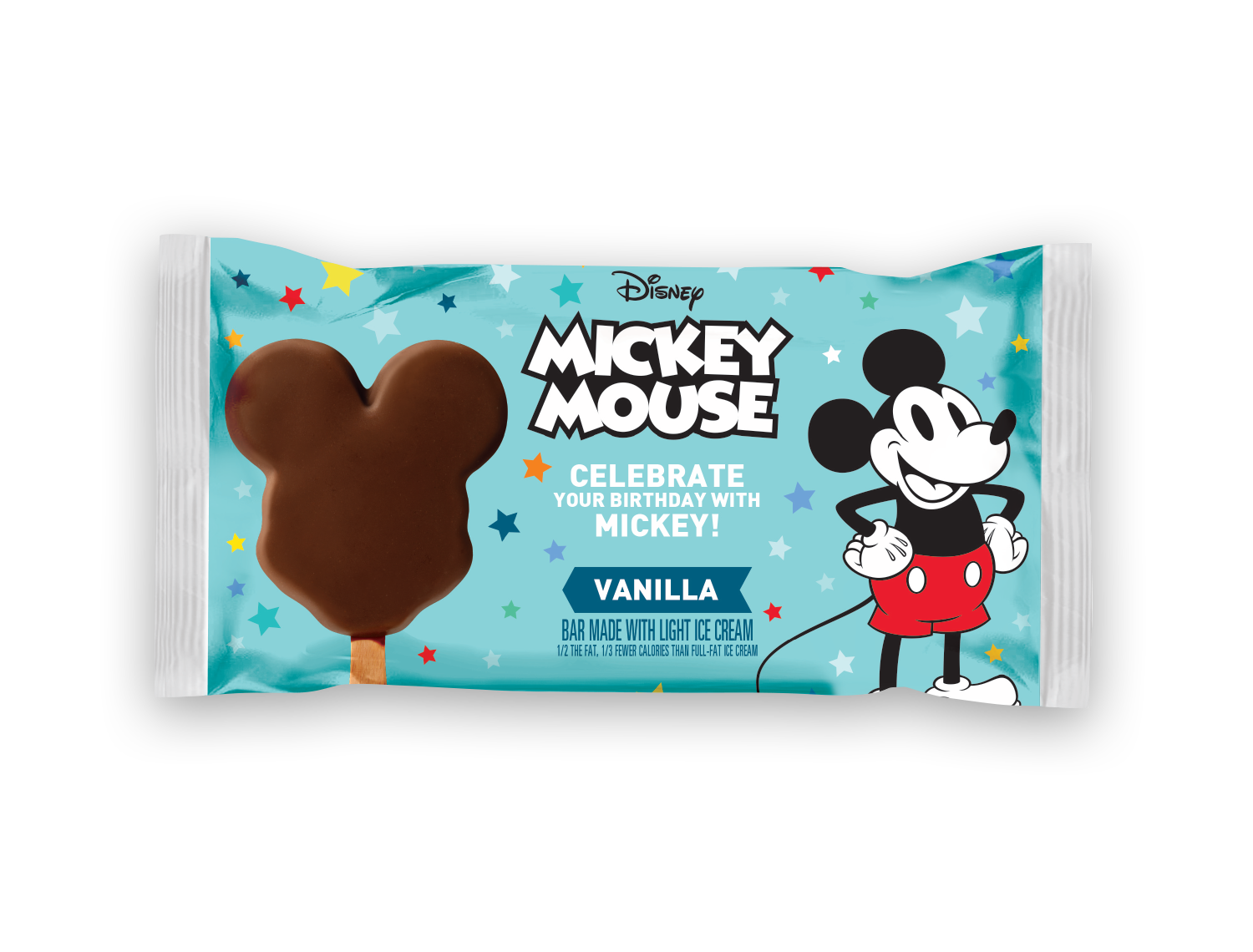 Mickey Mouse vanilla ice cream bar - single