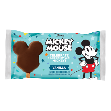Disney Mickey Mouse Vanilla Light Ice Cream Bar Medium