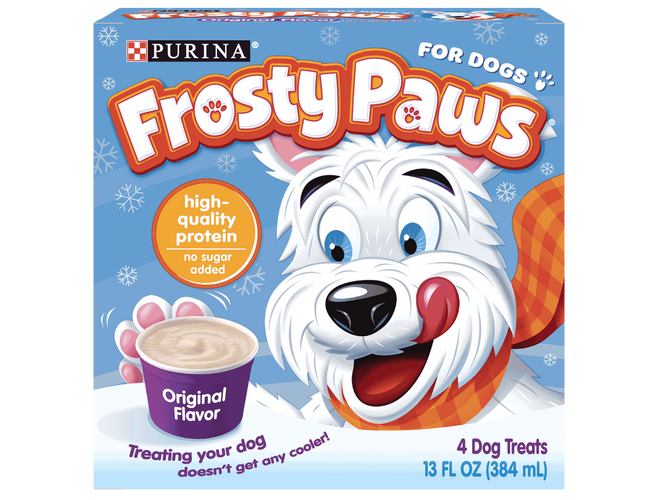 Box of Original Frosty Paws ice cream for dogs