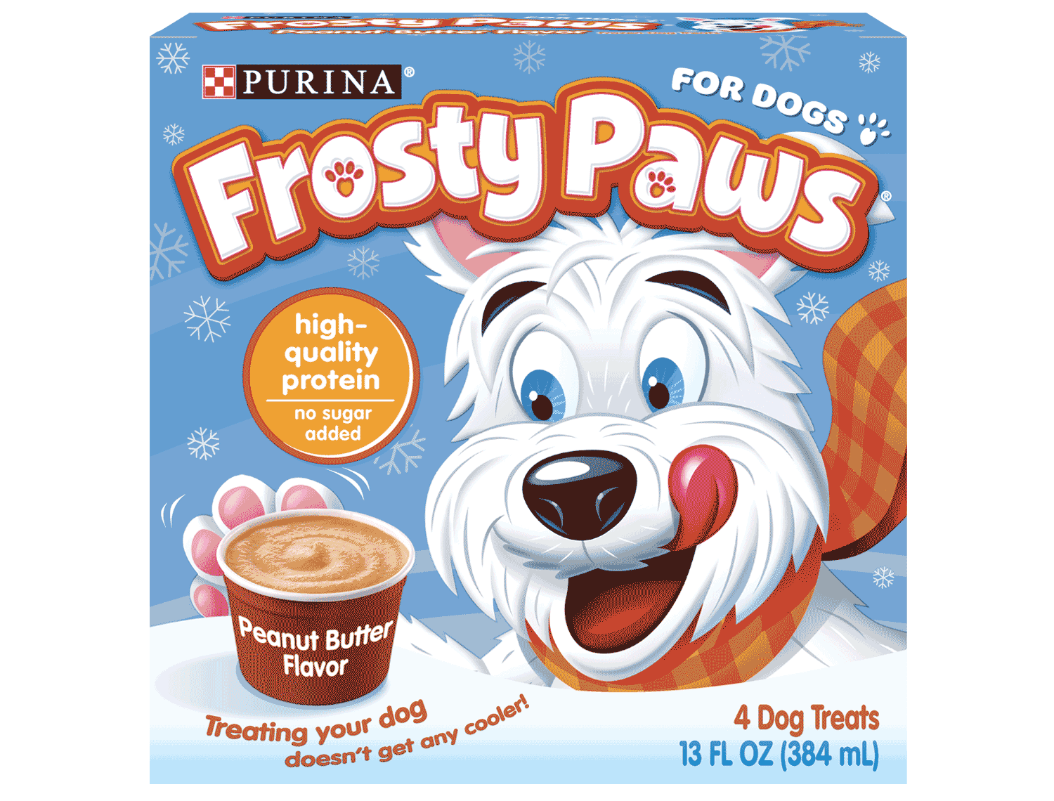 Box of Peanut butter frosty paws ice cream for dogs