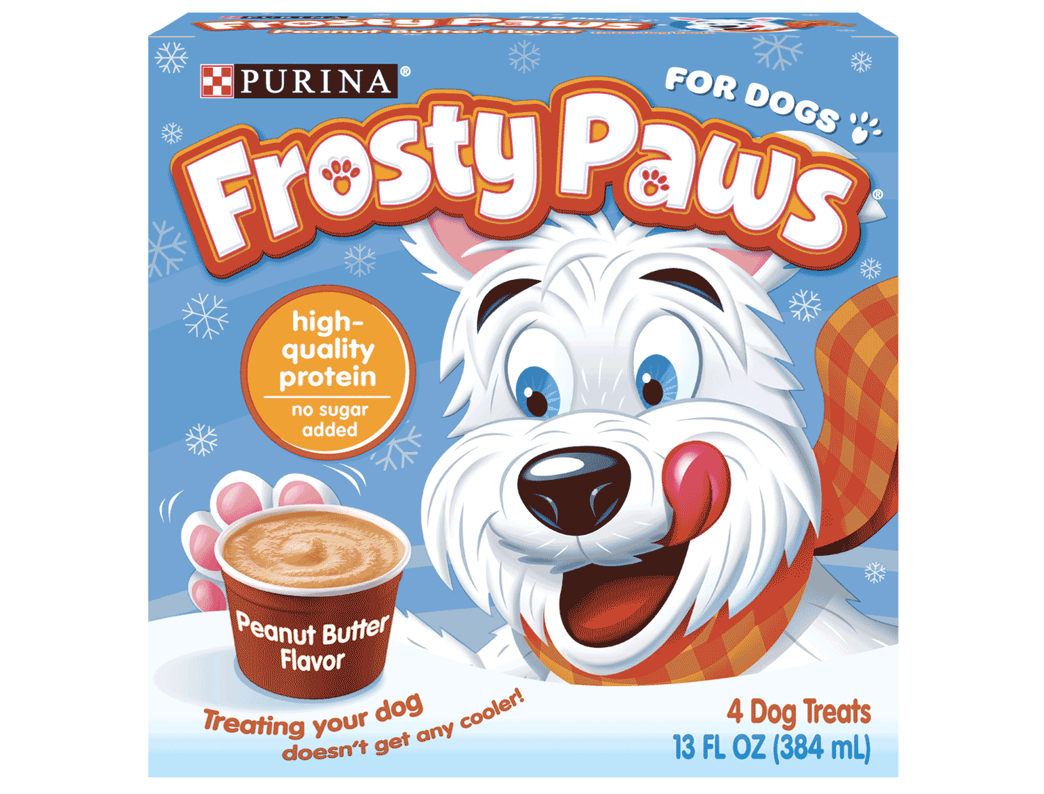 Peanut Butter Flavor Ice Cream For Dogs Frosty Paws 
