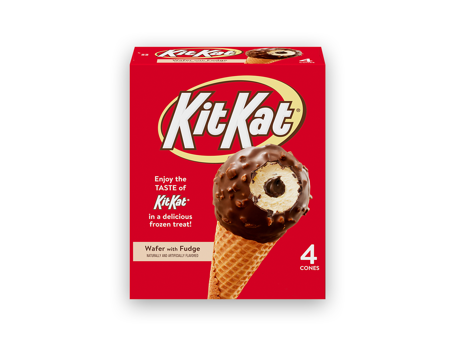 levering aan huis fluiten elf Kit Kat® Light Ice Cream Cones 4ct | Icecream.com