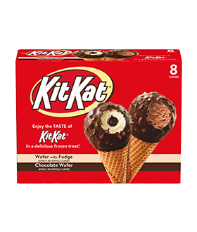 KitKat Ice Cream Cones Variety Pack with wafer and fudge and chocolate wafer Small