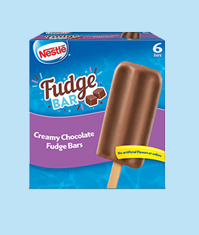 Carton of 6 Nestle Creamy Chocolate Fudge Bars