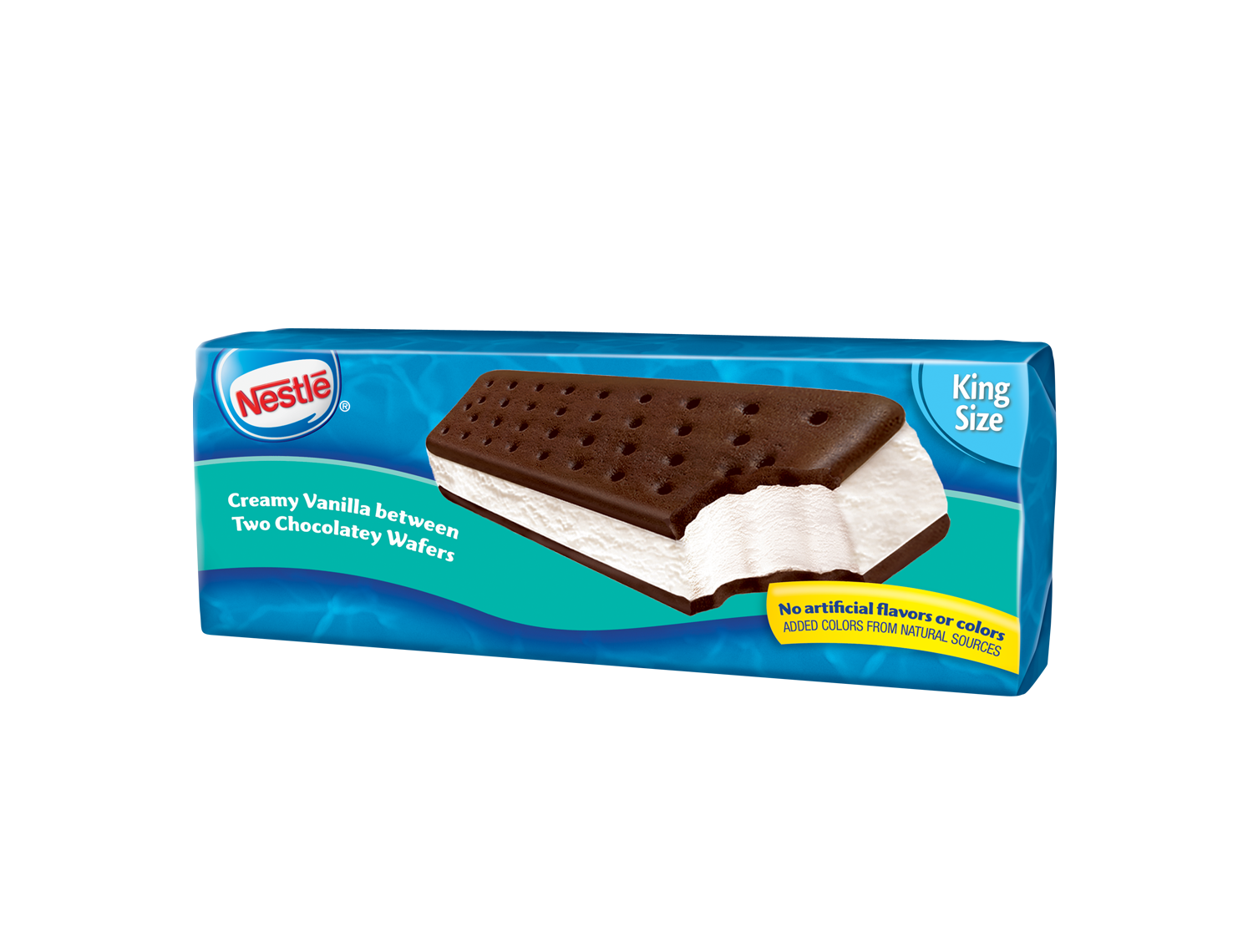 King size Nestle vanilla ice cream sandwich