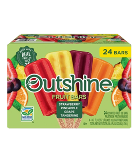 Box of Outshine fruit bars variety pack