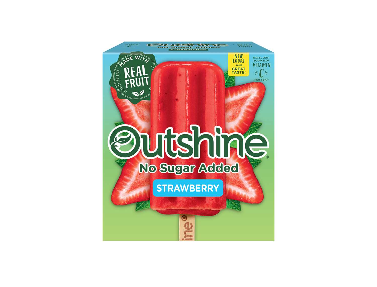 Outshine Strawberry No Sugar Added Fruit Bars