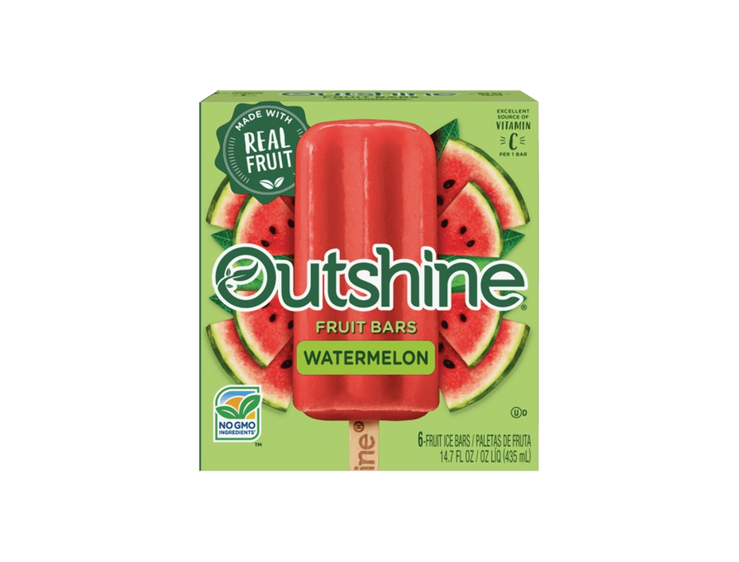 box of Outshine watermelon fruit bars