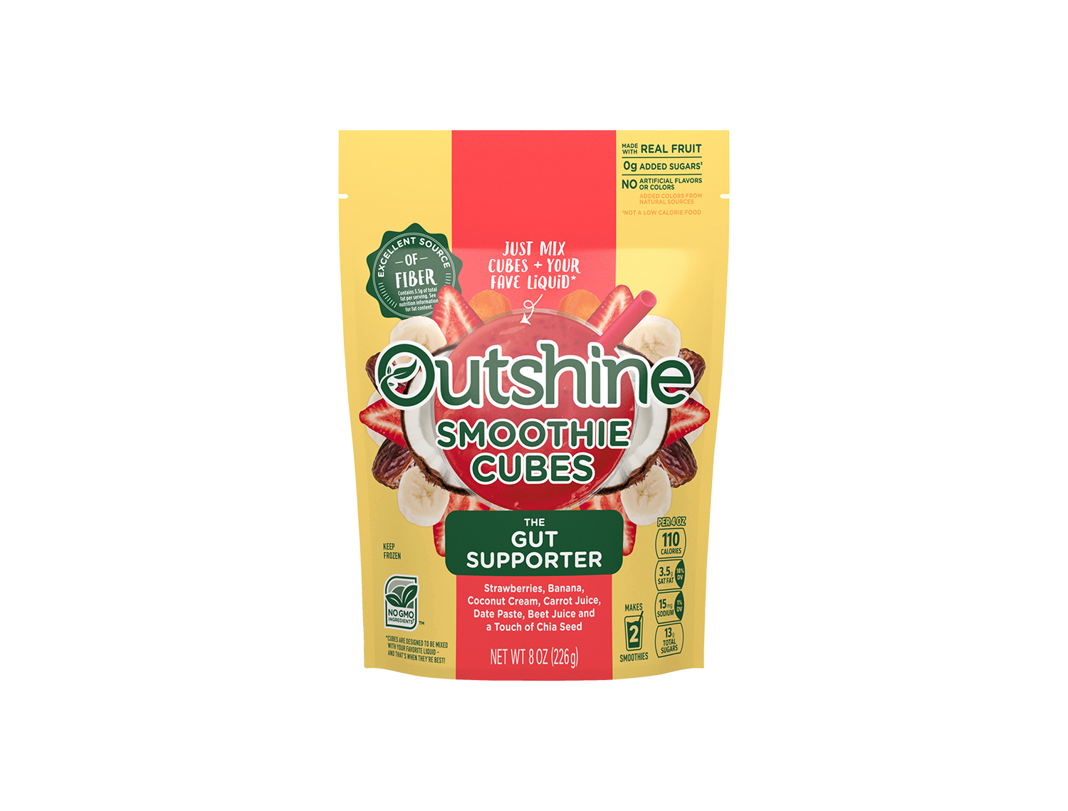 Outshine The Gut Supporter Smoothie Cubes Snacks And Bites