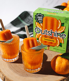 Outshine® Tangerine Ginger Fizz | IceCream.com Recipes