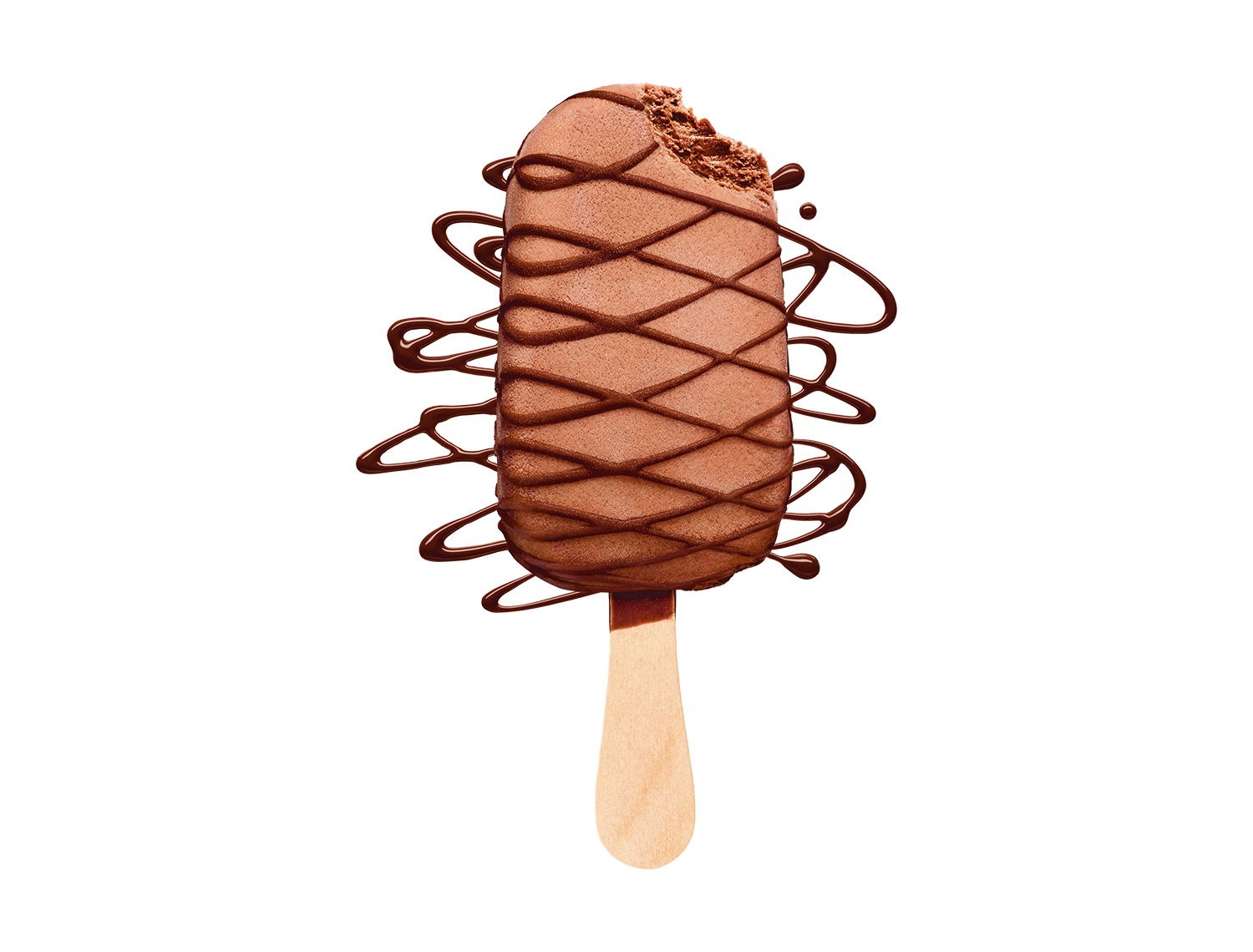 skinny cow oh la la chocolate truffle ice cream bar with chocolate drizzle